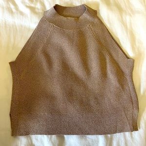 Aritzia, Wilfred gold sparkly sleeveless top